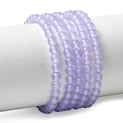 Natürliche und gefärbte Perle Malaysia Jade Stränge&nbsp;G-A146-4mm-A18