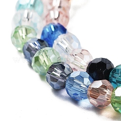 Chapelets de perles en verre transparent électrolytique&nbsp;EGLA-A035-T4mm-HA01