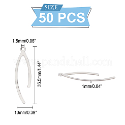 50 шт. подвески из нержавеющей стали 201 STAS-DC0008-85
