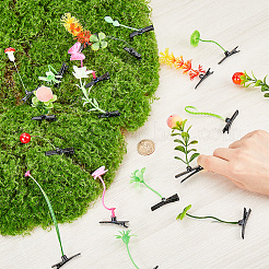 102 шт. 17 заколки для волос из пластиковой кожи аллигатора в виде ростков фасоли PHAR-CP0001-21