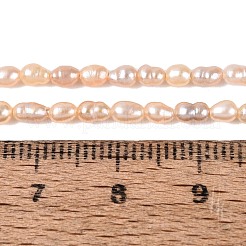 Fili di perle naturali nucleate&nbsp;PEAR-N012-02O-02