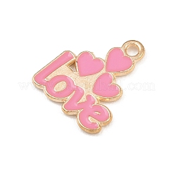 Подвески из сплава с эмалью ко дню святого валентина&nbsp;ENAM-I084-01KCG-25