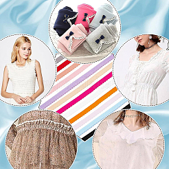 24 ярд 12-х цветной плоской эластичной ленты из чинлона EC-BC0001-38