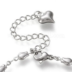 Fabrication de bracelets en acier inoxydable 304 résistants au ternissement pour la Saint-Valentin&nbsp;STAS-L248-007P-A