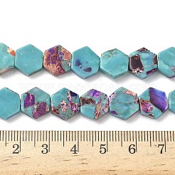 Окрашенные синтетические нити из имперской яшмы G-D337-10mm-A01