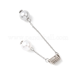 Круглые абс пластмассовые жемчужные подвески PALLOY-JF04684-01