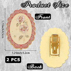 Зажимы из сплава&nbsp;AJEW-WH20054-191D
