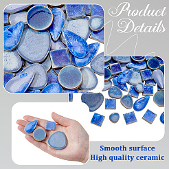 500 g 4 verschiedene runde Porzellan-Cabochons&nbsp;DIY-SP0007-69