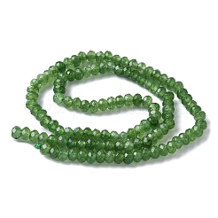 Gefärbte natürliche Malaysia Jade Rondelle Perlen&nbsp;X-G-E316-2x4mm-57
