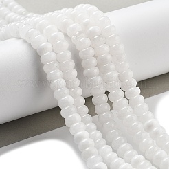 Fili di perline giada bianco naturale&nbsp;LS-G-E507-01M