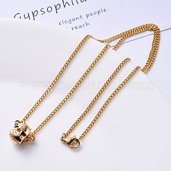 Цепочка из нержавеющей стали 304 с вакуумным покрытием PVD&nbsp;NJEW-S420-001A-G