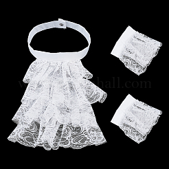 Set di colletti in pizzo floreale staccabili in poliestere per donna&nbsp;DIY-WH0816-187A