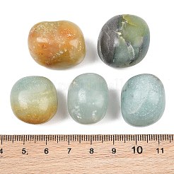 天然フラワーアマゾナイトビーズ  タンブルストーン  ナゲット  穴なし/ドリルなし  花瓶フィラーの宝石  20~35x22~40x14~27mm&nbsp;GG-CBAD0F6-B26-01