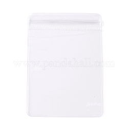 PVC-Antioxidationsbeutel mit Reißverschluss, transparente Aufbewahrungstasche für Schmuckverpackungen mit Anlaufschutz, Transparent, 10x7x0.15 cm, einseitige Dicke: 4.9 mil (0.125 mm)