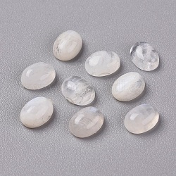 Cabochons naturels en pierre de lune arc-en-ciel, ovale, 8x6x3.5mm