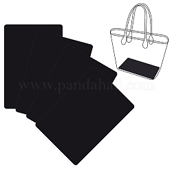 Pandahall elite 4pcs rechteckige Acrylplatte, für handwerkliche Projekte, Zeichen, DIY-Projekte, Schwarz, 18x35x0.1 cm