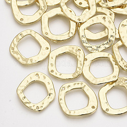 Connettori per collegamenti in lega, anello, oro chiaro, 27x25x2mm, Foro: 1.2 mm