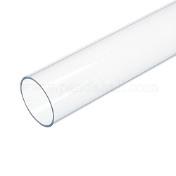 Tubo acrílico transparente redondo, para manualidades, Claro, 305x50mm, diámetro interior: 46 mm
