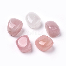 Природного розового кварца бусы, лечебные камни, для энергетической балансирующей медитативной терапии, упавший камень, драгоценные камни наполнителя вазы, нет отверстий / незавершенного, самородки, 20~35x13~23x8~22 мм