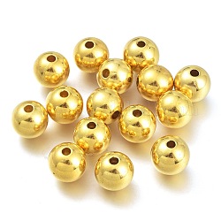 CCB perles en plastique, ronde, or, 11.5x11.5mm, Trou: 2.5mm