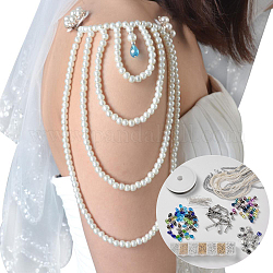 Tutoriel gratuit bricolage kit de bases de bijoux, 1800pcs perles perles de verre