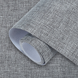 BENECREAT 47.25x15.75 Inch Gray Book Binding Cloth, Bookcover Fabric Surface with Paper Backed Linen Upholstery Fabric for Book Binding Scrapbooking DIY Crafts Scrapbooking