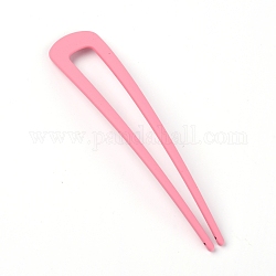 Zinklegierung Haargabel, rosa, 100x19.5x2 mm