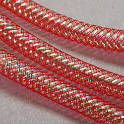 Gitterschlauch, Kunststoffnetzfaden Kabel, Farbe mit ab Vene, Purpur, 8 mm, 30 Meter