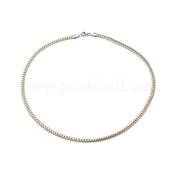 304 Stainless Steel Cuban Link Chain Necklace for Men Women, Golden & Stainless Steel Color, 21.65~23.62 inch(55~60cm)