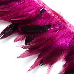 Пера способа ткань нить аксессуары костюма, средне фиолетовый красный, 110~300x28~62 мм, о 10yard / мешок