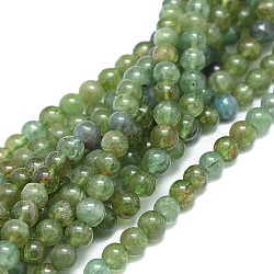 Natürliche Apatit Perlen Stränge, Runde, 6 mm, Bohrung: 0.7 mm, ca. 74 Stk. / Strang, 15.55 Zoll (39.5 cm)