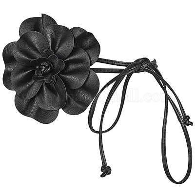 Ремни на талию из искусственной кожи с цветочным принтом для женщин&nbsp;AJEW-WH20816-058A-1