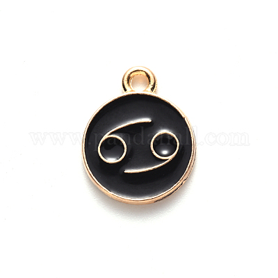 Pendentifs d'émail en alliage&nbsp;ENAM-SZ0001-27C-D-1