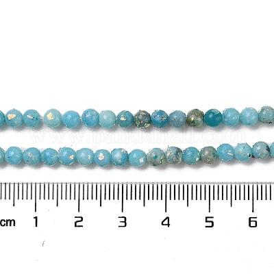 Собранные нити бусин из натурального доломита и синтетического опала&nbsp;G-Q017-G06-01A-1-1