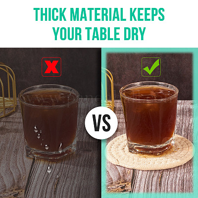 8 шт. 4-х стилистический коврик из ротанга и хлопка AJEW-MB0001-02-1