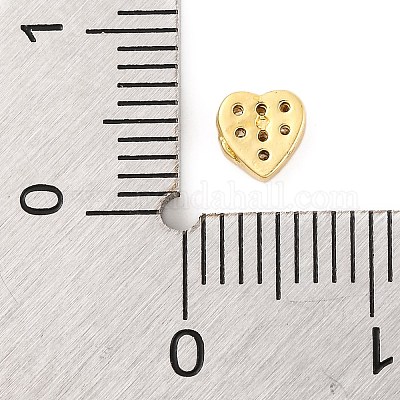 Покрытие стойки латунь микро паве прозрачные кабошоны из кубического циркония KK-F874-02G-04-1