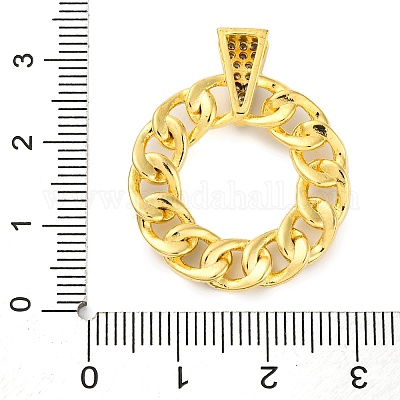 Стойки обшивки латунь микро проложить Циркон подвеску KK-M021-08G-02-1