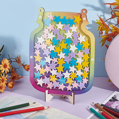 Деревянные персонализированные баночки для наград AJEW-WH0016-37-1