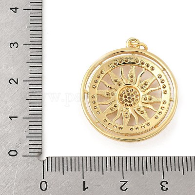 Латунные микро проложить кубического циркония подвески KK-Z111-02G-1