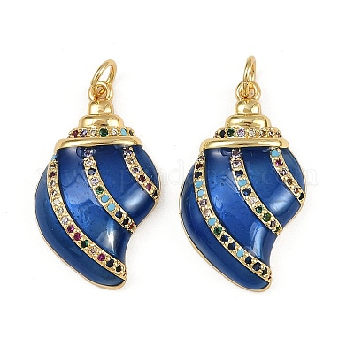 Латунные микро проложить кубического циркония подвески KK-L241-24G-1