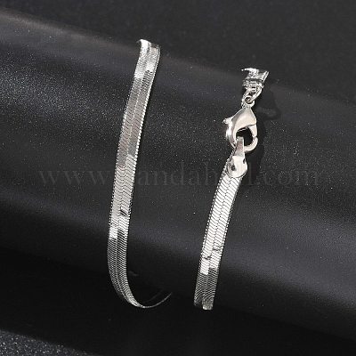 4 мм стойка покрытие латунные цепочки елочка ожерелья для женщин мужчин MAK-L044-17P-1