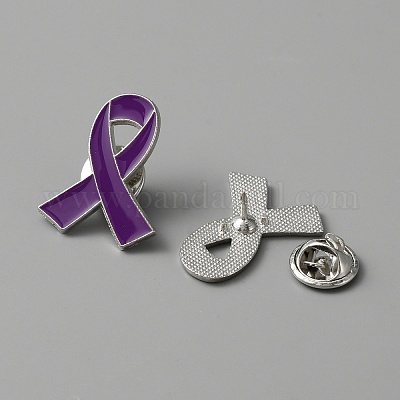 Эмалированная булавка с лентой осведомленности JEWB-WH0029-29E-1