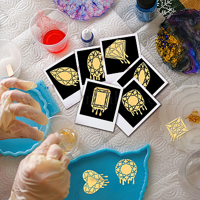 Никелевые декоративные наклейки DIY-WH0450-092-1