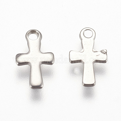 Подвески-крестики из нержавеющей стали 201 STAS-I093-01P-1