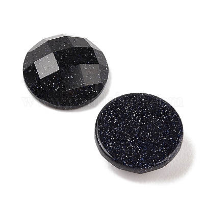 Синтетические голубые голдстоуновские кабошоны G-C146-03J-1