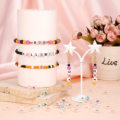 500шт 5 стиля акриловые бусины MACR-TA0001-34-1