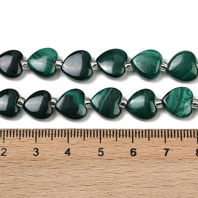 Природного малахита бисер нитей G-L630-B01-10x10mm-1