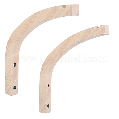 Крючок для одежды на стену из дерева AJEW-WH20072-06A-1