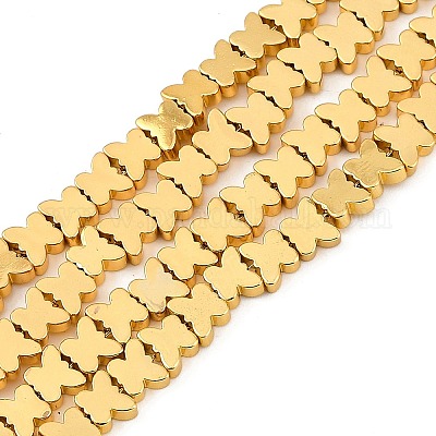 Гальванические нити из синтетических немагнитных гематитовых бусин G-C156-02-1