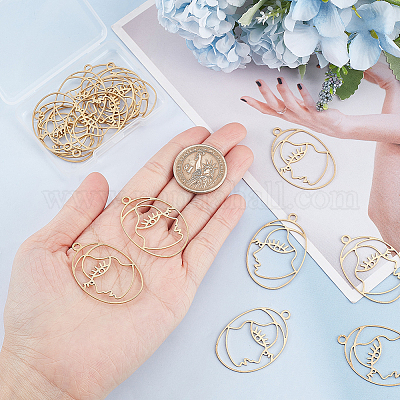 Латунные подвески&nbsp;KK-DC0001-57-1